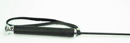 Чёрный стек с наконечником в виде сердца БДСМ арсенал 62004 (63,5 см)