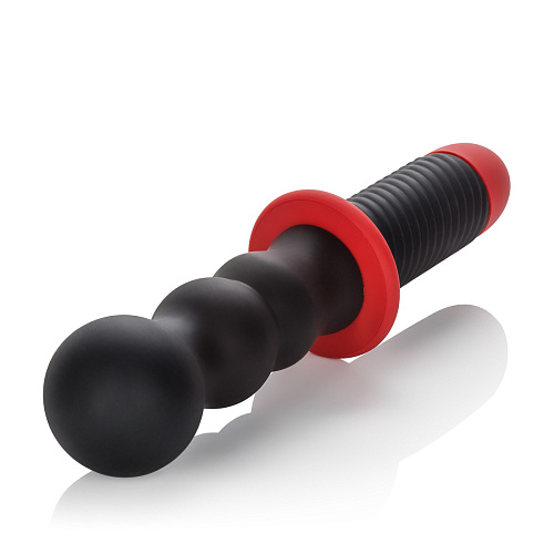 Большой анальный чёрный с красным вибромассажёр California Exotic Novelties COLT Mega SE-6906-20-2 (26 см)