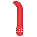 Красный стимулятор точки G с вибрацией Toy Joy CRYSTAL G-SPOT 3006010072 (15 см)