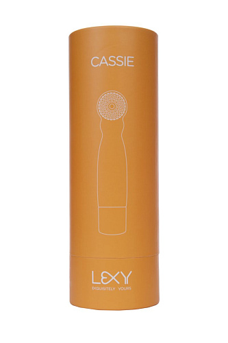 Оранжевый вибратор с усиками Lexy Cassie C3 (17 см)