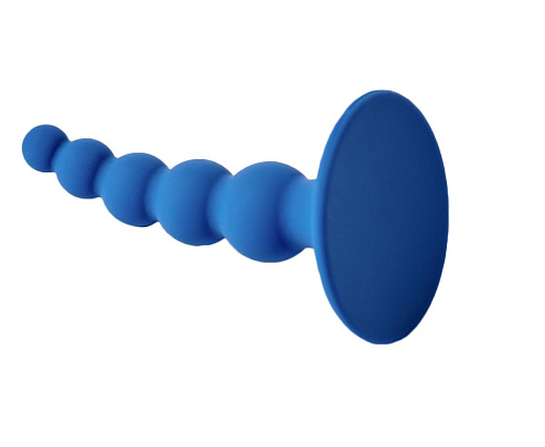 Синяя анальная пробка Le Frivole Pulse 05520 (10 см)