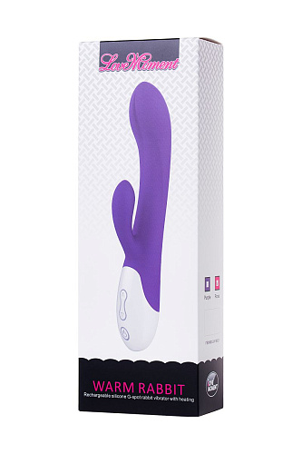 Розовый вибратор с подогревом LoveMoment LM-18621 (22 см)