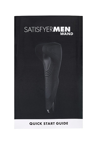 Чёрный нереалистичный мастурбатор с вибрацией Satisfyer Men Wand J2018-27-9