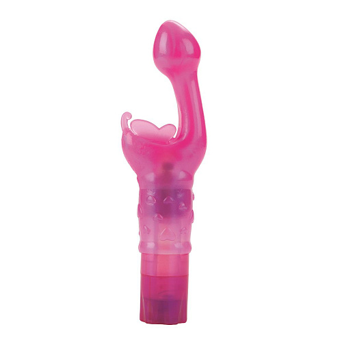Розовый массажёр для G-стимуляци California Exotic Novelties BUTTERFLY KISS SE-0782-04-2