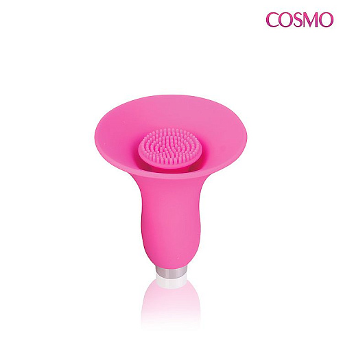 Розовый силиконовый вибромассажёр-бутон Bior toys CSM-23064