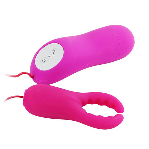 Вибростимулятор розового цвета для массажа клитора Baile Mini Love BI-014138