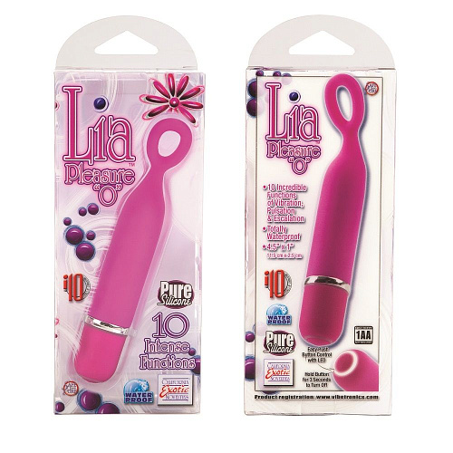 Розовый мини-вибромассажёр California Exotic Novelties Lia Mini Massager Plesure O SE-4559-41-3 (11,5 см)