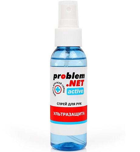 Обеззараживающий спрей для рук Биоритм Problem.net Active LB-14015 (100 мл)
