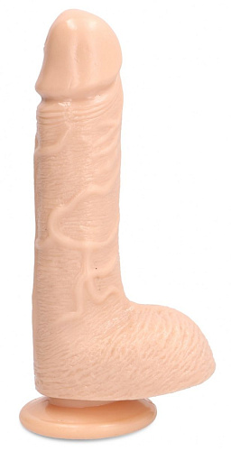 Телесный реалистичный фаллоимитатор Shots Media BV Self Lubrication Dong 7 Inch SLT013FLE (21,7 см)