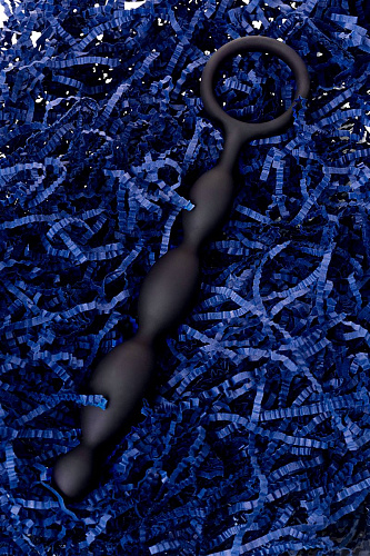 Анальная цепочка чёрного цвета A-toys 761308 (19,5 см)