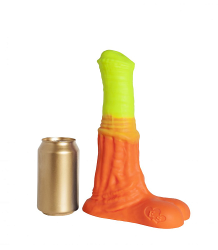 Оранжево-жёлтый фаллоимитатор Erasexa «Пегас» Large+ zoo69