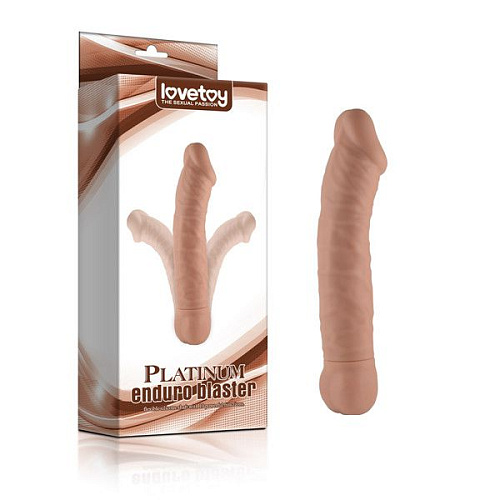 Вибратор телесного цвета Lovetoy Enduro Blaster Platinum 350080 flesh (20 см)