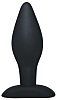 Чёрный анальный стимулятор Orion Silicone Butt Plug Large 05037970000 (12 см)