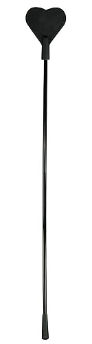 Чёрный пластиковый стек с силиконовым сердечком на конце Orion 2491249 1001 (44 см)