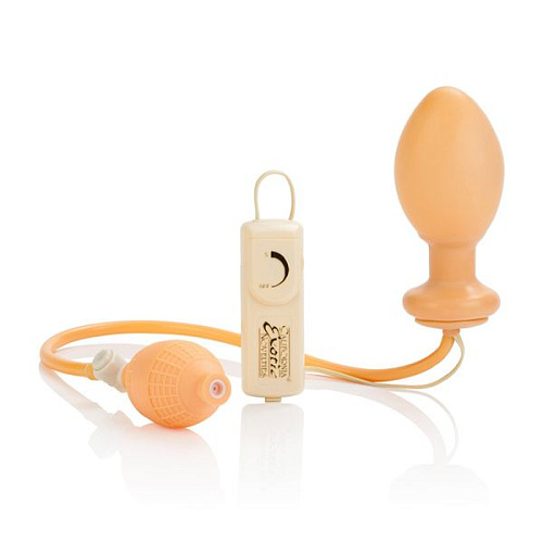 Телесный вибрирующий плаг с расширением California Exotic Novelties THE SWELL GUY SE-0406-01-3 (10 см)