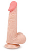 Телесный фаллоимитатор с присоской Brazzers DWS015 (21 см)
