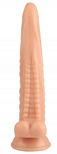 Телесный анальный реалистичный стимулятор на присоске Сумерки богов 1017-42 BX DD (25,5 см)