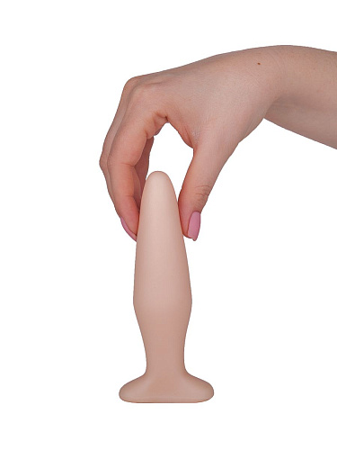 Конусообразная пробка телесного цвета LOVETOY (А-Полимер) 443500 (14 см)