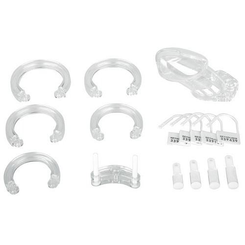 Прозрачный мужской набор верности стандартного размера Erotic Fantasy EF-CB6000