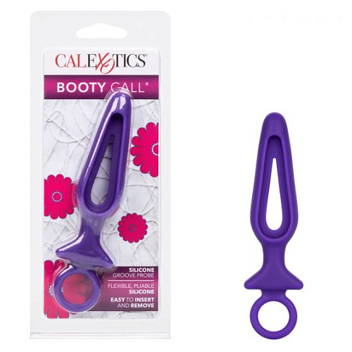 Фиолетовая силиконовая пробка с прорезью California Exotic Novelties Silicone Groove Probe SE-0393-46-2 (10,25 см)
