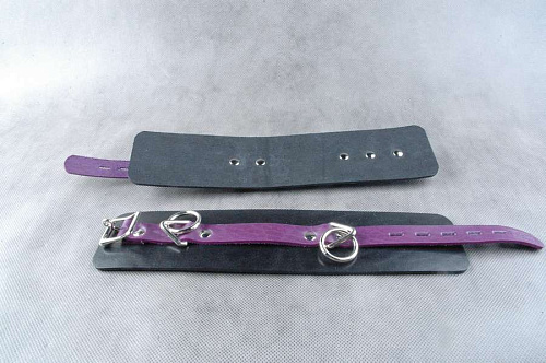 Чёрно-фиолетовые не подшитые наножники Beastly 10125BP