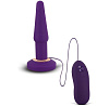 Фиолетовая анальная вибропробка Seven Creations APEX BUTT PLUG SMALL PURPLE 2415-03PU/APU BX (14 см)