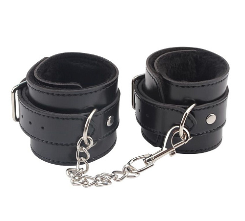 Чёрные поножи Chisa Obey Me Leather Ankle Cuffs CN-632185572