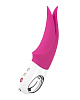 Малиновый вибратор с раздвоенным кончиком Fun Factory Volta 1141064 (18,9 см)