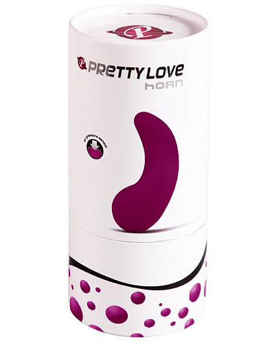 Лиловый клиторальный вибратор с воздушной подушкой Baile Horn BI-014274