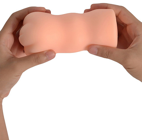 Мастурбатор телесного цвета  со сложным внутренним рельефом Real Real Woman RW72104