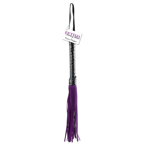Фиолетовая плётка Pipedream Designer Flogger PD3846-12 (41 см)