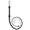 Чёрный витой кнут Shots Media BV Twisted Whip Real Leather Bullwhip PAI017BLK (147 см)
