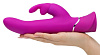 Лиловый вибратор Happy Rabbit Curve Thrusting Rechargeable Rabbit Vibrator 79369 (24,1 см)