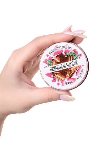 Массажная свеча с ароматом мятного шоколада ToyFa «Пикантный массаж» 722019