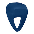 Эрекционное кольцо синего цвета OVO B9 BLUE