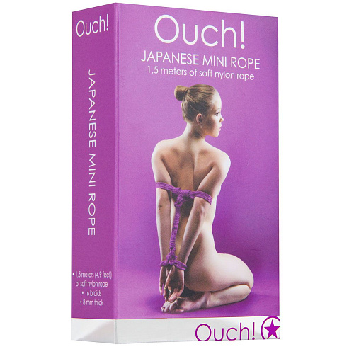 Фиолетовая нейлоновая веревка для бандажа Japanese Mini Shots Media BV OU072PUR