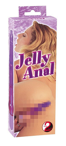 Фиолетовый гелевый анальный вибратор Orion Jelly Anal 05616490000 (17,5 см)