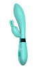 Мятный вибратор с клиторальным зайчиком Indeep Yonce 7702-04indeep (20,5 см)
