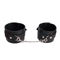 Чёрные кожаные оковы на ноги James Leg RestArt RA-606