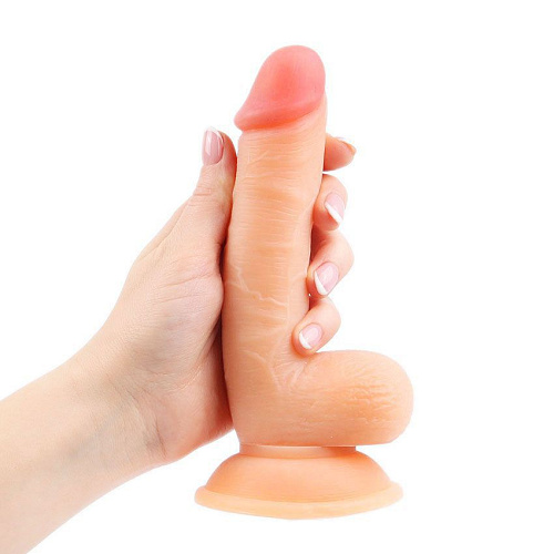 Телесный реалистичный фаллоимитатор Bior toys Erowoman ER-30062
