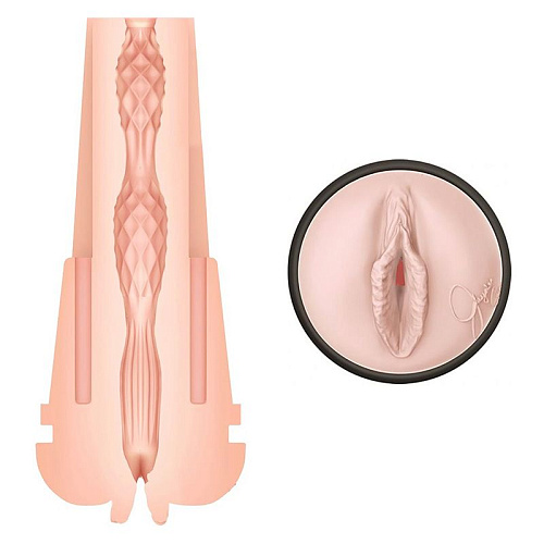 Мастурбатор-вагина телесного цвета с аксессуарами для тренировки выносливости Pornstar Pussy Jayden Cole  PSS-009