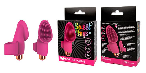 Розовый клиторальный вибромассажёр с усиками Bior toys ST-40196-6 (9 см)