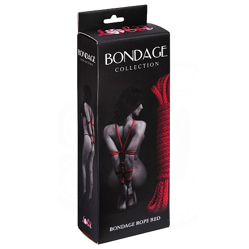 Красная веревка Bondage Collection Red - 9 м. Lola toys 1040-04lola
