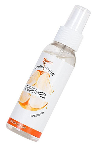 Спрей для тела и волос с ароматом карамельной груши ToyFa «Сладкая грушка» 722292