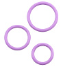 Набор из 3 сиреневых эрекционных колец Chisa Magnum Force Cock Ring CN-240301779
