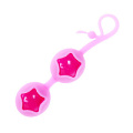 Розовые вагинальные шарики из силикона Baile BI-014049-4-0101S