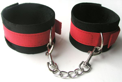 Чёрно-красные оковы с карабинами Bior toys Notabu MLF-90061-1