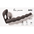 Чёрная вибронасадка для двойного проникновения Lola toys Farnell 1203-01lola (17 см)