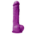 Фиолетовый фаллоимитатор на присоске NS Novelties Colours Pleasures 5 Dildo NSN-0405-15 (17,8 см)