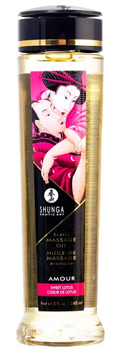 Массажное масло с ароматом цветов лотоса Shunga Amour 1223 (240 мл)